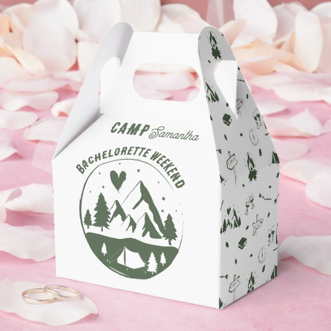 Camp Bachelorette Party Camping Bach Weekend Favour Box (Wedding)