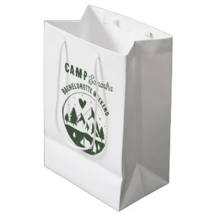 Camp Bachelorette Party Camping Bach Weekend  Medium Gift Bag