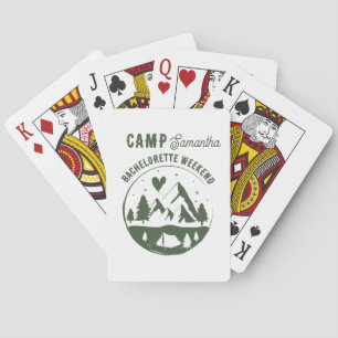 Camp Bachelorette Party Camping Bach Weekend Playing Cards