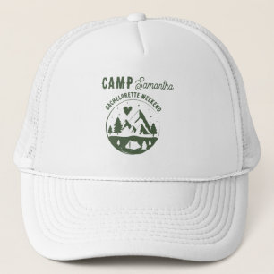Camp Bachelorette Party Camping Bach Weekend Trucker Hat