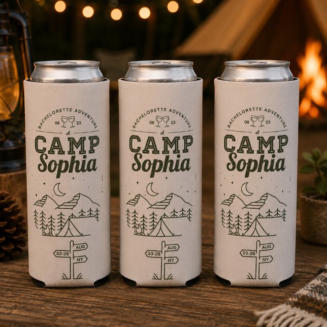 Camp Bachelorette Party Can Coolers (Creator Uploaded)