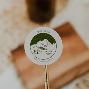 Camp Bachelorette Party Favour Sticker