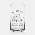 Camp Bachelorette Party Girls Camping Trip Custom Can Glass<br><div class="desc">Experience Adventure with Camp Bachelorette Party Custom Gifts! Gear up for an unforgettable bachelorette party that blends outdoor excitement with personalised style. This custom merchandise is the perfect addition to your camp-themed celebration, adding a touch of elegance and individuality to your bach trip. Elevate your camping experience with this custom...</div>