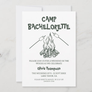 Camp Bachelorette Party Invitation