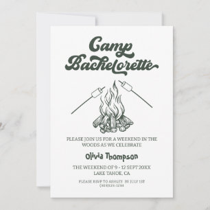 Camp Bachelorette Party Invitation