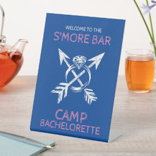Camp Bachelorette Pedestal Sign