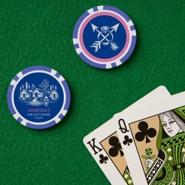 Camp Bachelorette Poker Chips (Poker Table (Double))