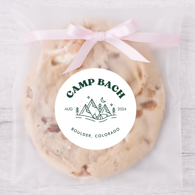 Camp Bachelorette Round Sticker (Creator Uploaded)