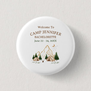 Camp Bachelorette Weekend Adventure 3 Cm Round Badge