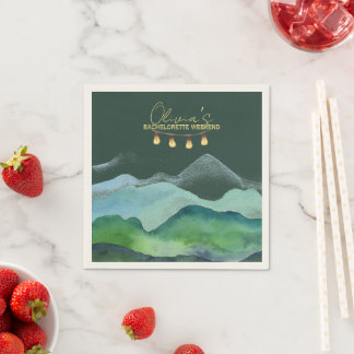 Camp Bachelorette weekend Napkin