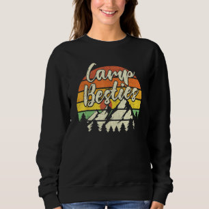 Camp Besties Outdoor Sunset Best Friend Matching C Sweatshirt