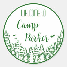 Camp Bride Bachelorette Party Stickers