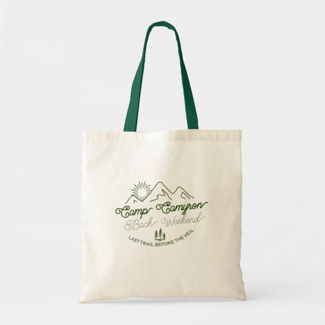 Camp Bride Custom Bachelorette Green  Tote Bag (Front)