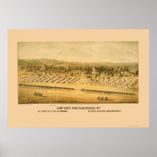 Camp Casey and Fort Lincoln near Bladensburg 1861 Poster
