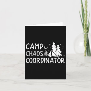 Camp Chaos Coordinator Summer Director Counsellor Card