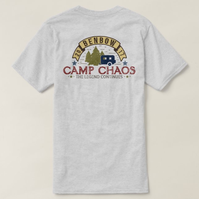 Camp Chaos Standard Mens Tee 2017 (Design Back)