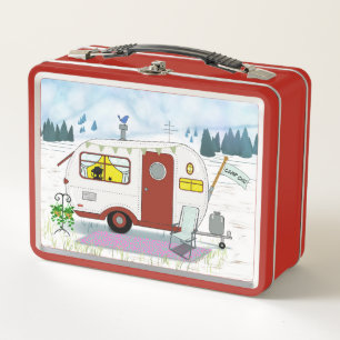 “Camp Chic  Metal Lunch Box