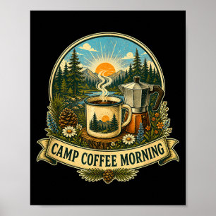 Camp coffee morning  poster