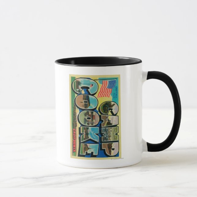 Camp Cooke, California - Large Letter Scenes Mug (Right)