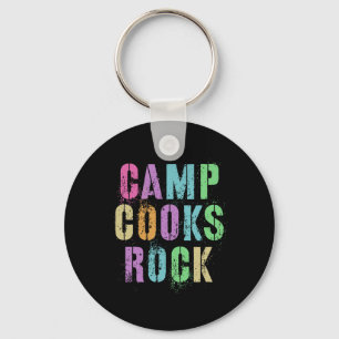 Camp Cooks Rocks Funny Campground Chef Crew Campsi Key Ring