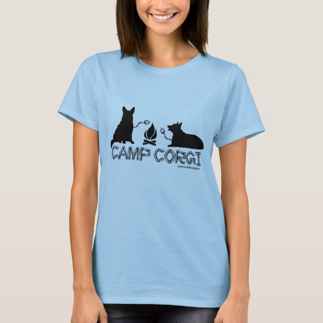 Camp Corgi Fitted T T-Shirt (Front)