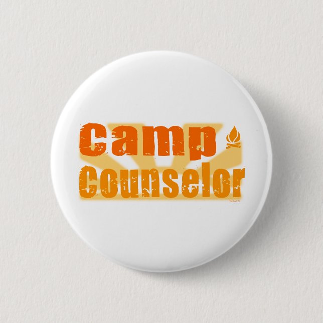 Camp Counsellor 6 Cm Round Badge (Front)