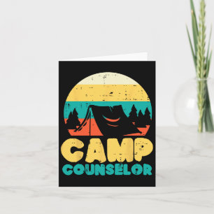 Camp Counsellor Camping Director Camper Men Women Card