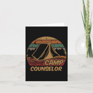 Camp Counsellor Camping Lovers Gifts Camper Card
