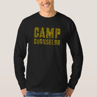 Camp Counsellor Leopard Print Summer Teacher Instr T-Shirt