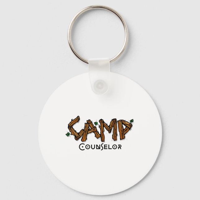 Camp Counsellor - Matching Staff Or Group Team Lea Key Ring (Front)