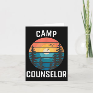 Camp Counsellor Shirt Camper Summer Camping Staff Card