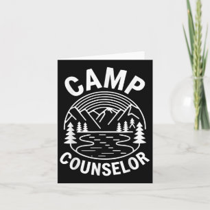 Camp Counsellor Shirt Camper Summer Camping Staff Card