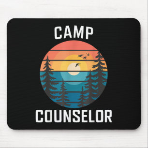 Camp Counsellor Shirt Camper Summer Camping Staff Mouse Pad