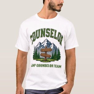 🌲 Camp Counsellor Team Typography 👕 T-Shirt