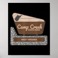 Camp Creek State Park West Virginia Welcome Sign S