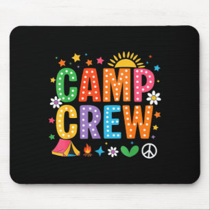 Camp crew camping vacation family school trip mouse pad