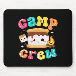 Camp Crew S'mores Marshmallow Camping Family Vacat Mouse Pad