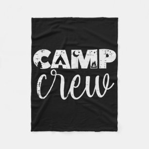 Camp Crew Tents Camping Friends Family Men Women K Fleece Blanket