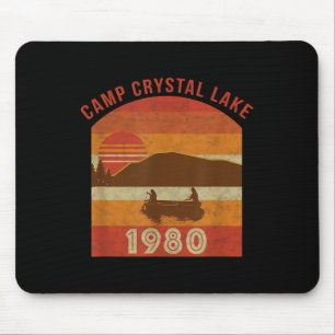 Camp Crystal Lake 1980 Vintage Halloween Gifts Of Mouse Pad