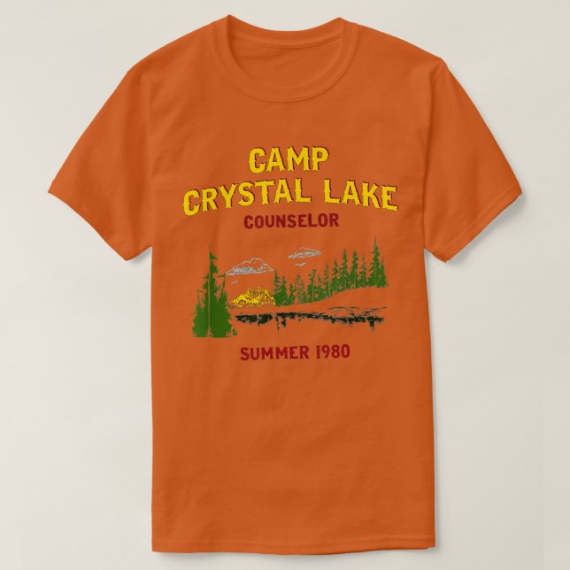 Camp Crystal Lake Counsellor Summer 1980 Men  Wome T-Shirt (Design Front)