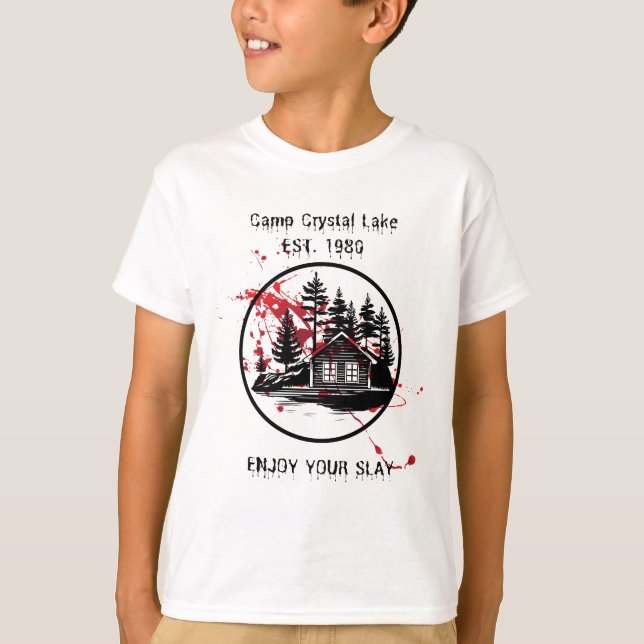 Camp Crystal Lake Enjoy Your Slay T-Shirt (Front)