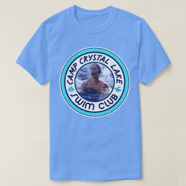 Camp Crystal Lake Swim Club T-Shirt (Design Front)