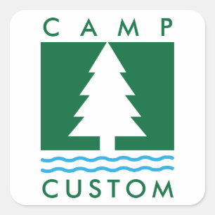 Camp Custom Square Sticker