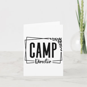 Camp Director Counsellor Funny Camping Design For  Card