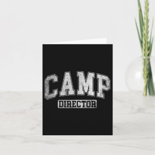 Camp Director Counsellor Funny Camping Design For  Card