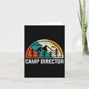 Camp Director - Retro Camping Vintage Graphic Mini Card
