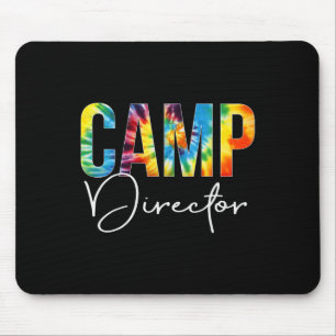 Camp Director Tie Dye Appreciation Day Hello Back Mouse Pad