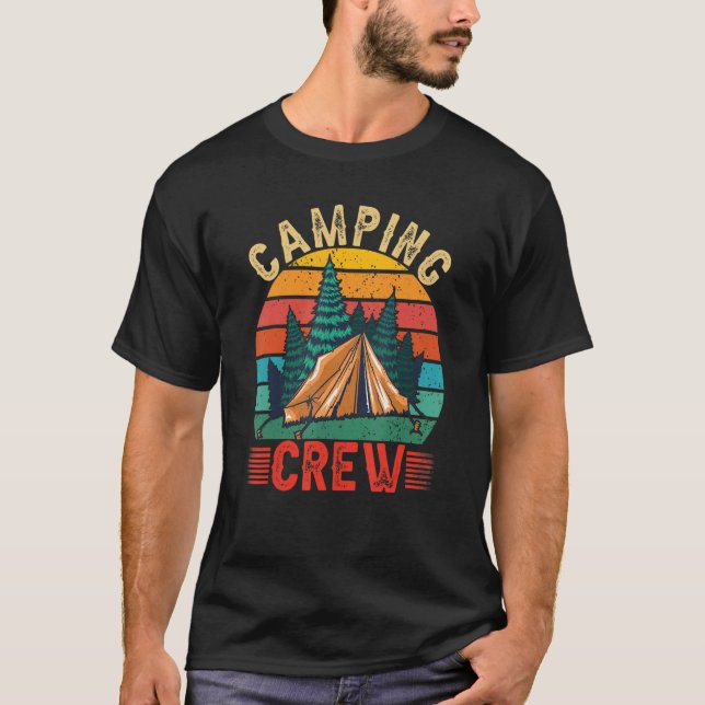 Camp Family Camping Trip Camper Matching Group Cam T-Shirt (Front)
