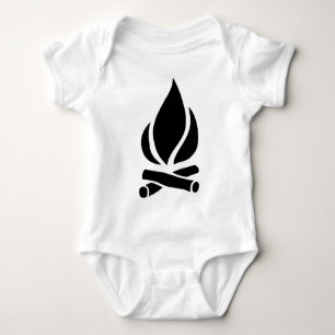 Camp Fire Baby Bodysuit
