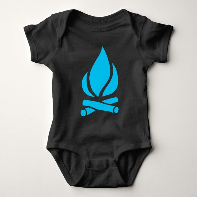 Camp Fire Baby Bodysuit (Front)